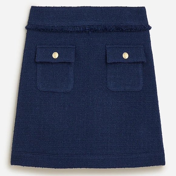 J.Crew Patch-pocket mini skirt in tweed - Picture 1 of 5